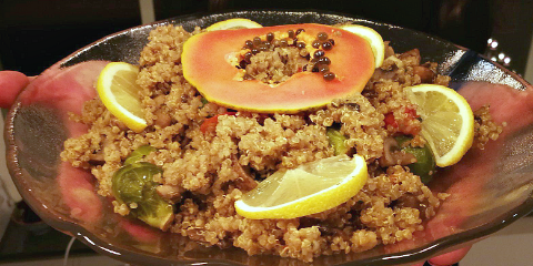 Recept på ekologisk quinosotto
